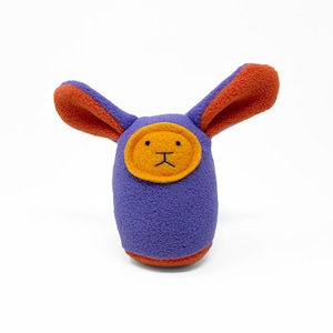 Newborn Baby Plush Rattle - Purple