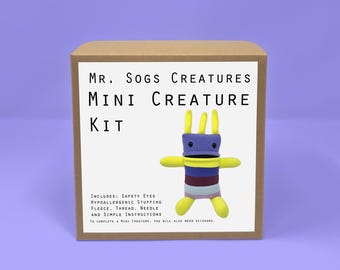 Mini Creature Plush Sewing Kit - Purple