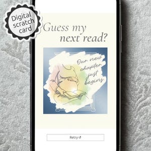 New Baby as a New Chapter in Life a Pregnancy Announcement for Avid Readers and Book Lovers as a Digital Card to Scratch Off and Reveal News