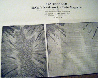 McCall's Sunrise Hooked Rug Pattern