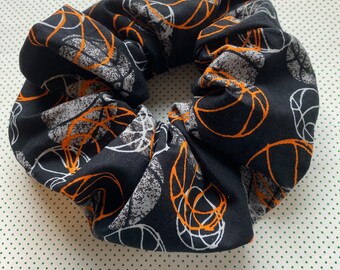 Handmade Basketball Scrunchie: Cotton Hair Tie
