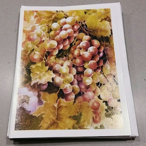 Cartes d'art Raisin vintage 6
