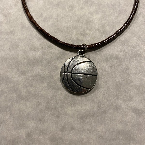 Basketball Pendant Necklace