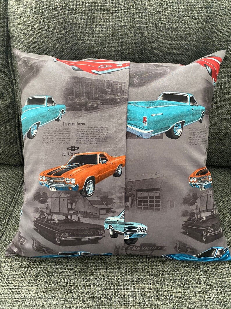 Classic Vintage Car Pillow Cover Etsy
