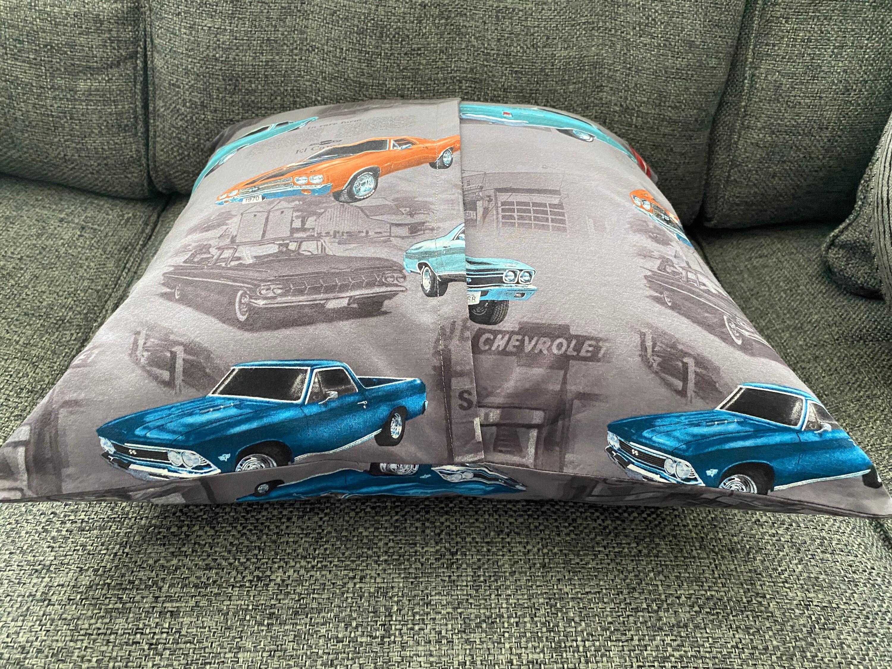 Classic Vintage Car Pillow Cover Etsy