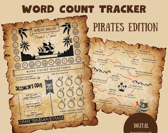Writing Word Count Tracker- Instant Digital Download