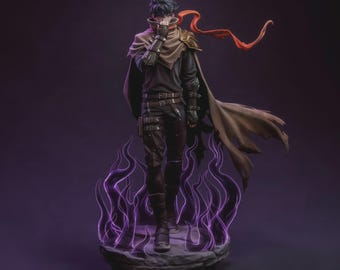 Sung Jin Woo Figure: Solo Leveling | 3D Printed Resin Statue, Hand-Painted