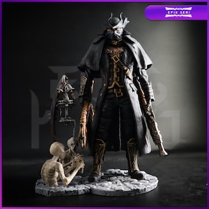 Bloodborne -  The Hunter Figure | 14K 3d printed Model | Full Painted | Handmade Gift | BLOODBORNE Statue |