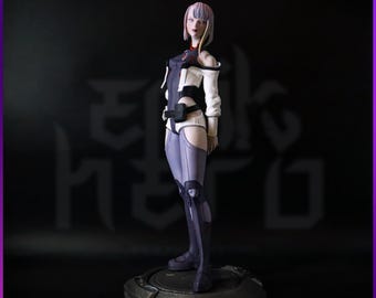 Cyberpunk Lucy Statue: 14K 3D Printed, Hand Painted Model