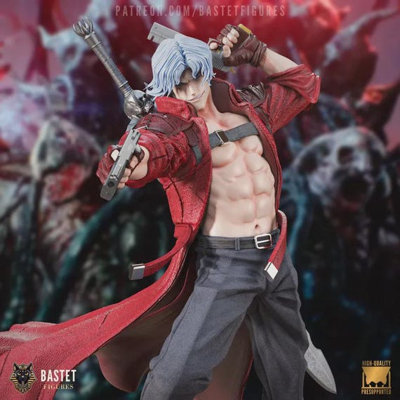 Dante V2 Figure: Devil May Cry | 3D Printed Resin Statue, Hand