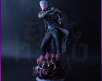 Devil May Cry - Vergil Figure | 14K 3d printed Model | Full Painted | Handmade Gift | DMC Statue |