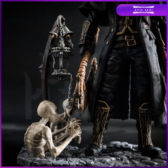 Bloodborne Hunter Figure: 14K 3D Printed, Hand-painted Statue - Etsy