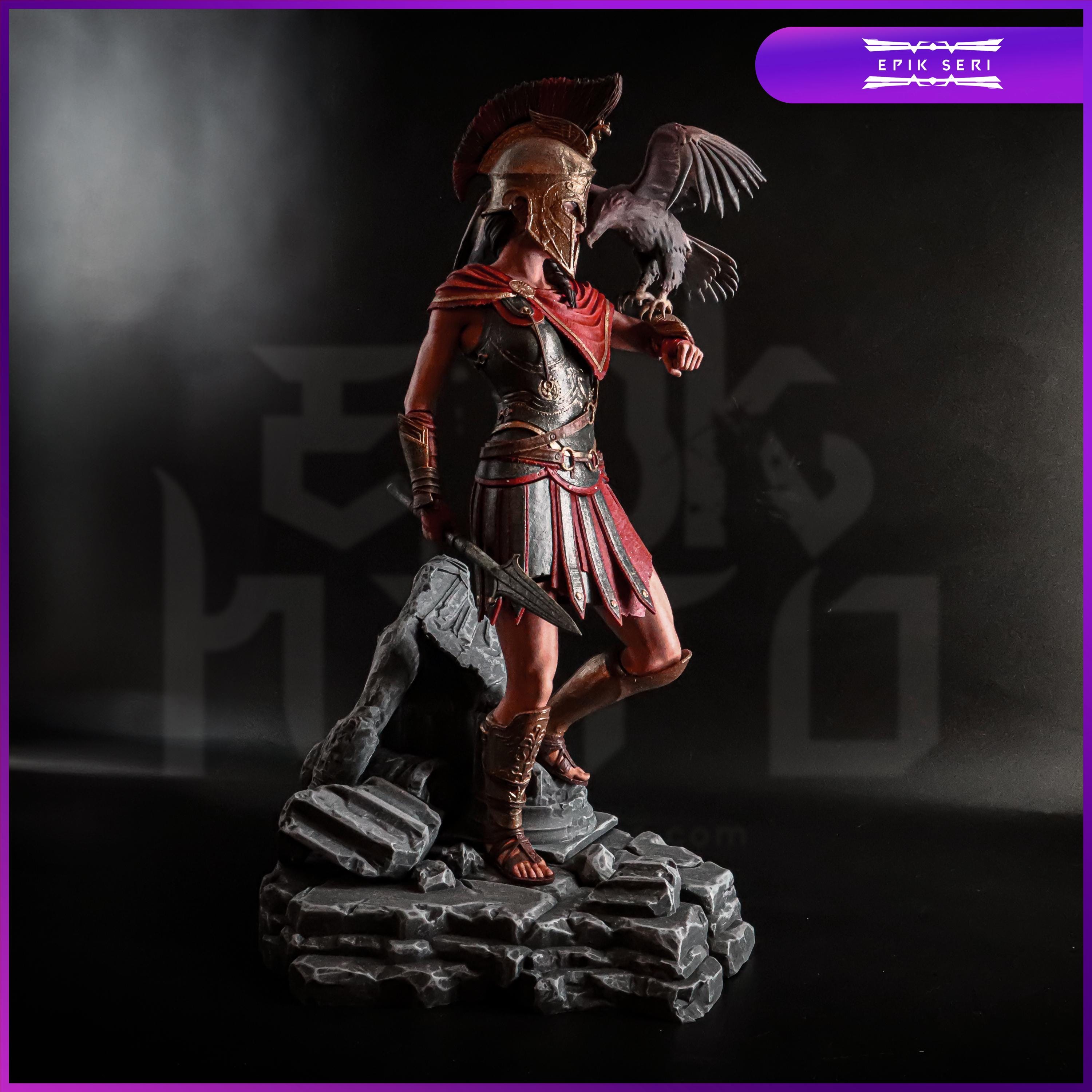 Assassin's Creed - Kassandra Figure | 14K 3d printed Model | Full Painted | Assassin's Creed Statue | 2 head options included