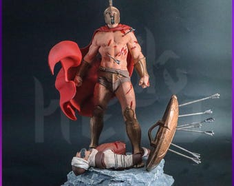 King Leonidas Figure: 14K 3D Printed Spartan Statue