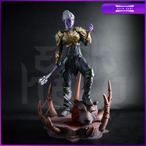 Baldurs Gate 3 Minthara Figure | 14K 3d printed Model | Full Painted | Handmade Gift | BG3 Statue |