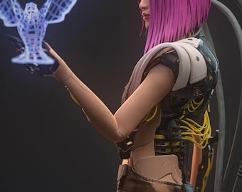 ソングバード フィギュア：サイバーパンク 2077 | 3Dプリント樹脂像