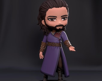 Chibi Gale Figure: Baldur’s Gate 3 | 3D Printed Resin Statue, Hand-Painted