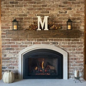 Any Size Fireplace Mantel - Fireplace shelves - fireplace mantle - thick fireplace floating shelf - natural wood fireplace mantle