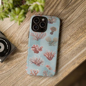 Coral Reef Tough Phone Case: Oceanic Design, Impact Resistant
