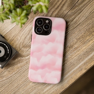 Pink Cloud Phone Case, Tough Protection Cover, Gift for Her, Trendy Accessory, Customizable Case, Stylish Phone Cover
