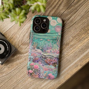 Coral Reef Phone Case: Underwater Art, Impact-Resistant Dual Layer Protection