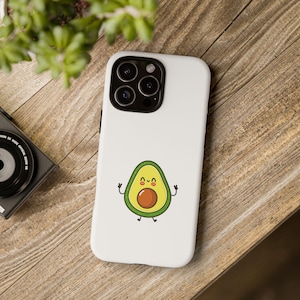 Cute Avocado Phone Case, Tough Cases for Avocado Lovers, Fun Gift for Foodies, Unique Mobile Accessories, Perfect for Any Celebration