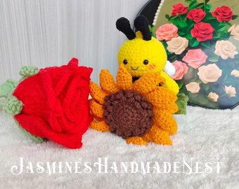 Emotional Support Crochet Bee Plush - Handmade Gift With Thank You Card For Women, Friends, Coworkers - View #2