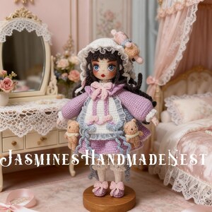 Handmade Micro Mini Girl Crochet Doll – Tiny Amigurumi Toy, Cute Miniature Girl Doll, Dollhouse Crochet, Handmade Gift