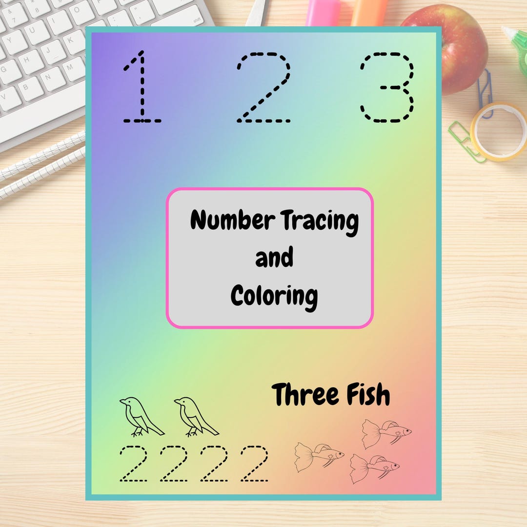 Number Tracing Worksheets for Kids - 20 Fun Colouring Pages to Boost ...