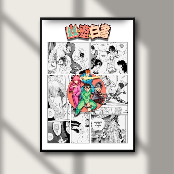 Yu Yu Hakusho Anime Poster: 90s Manga Style Wall Art (Digital Download)