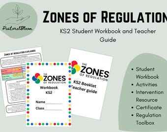 Zone di regolamentazione KS2 Quaderno di lavoro per studenti e guida per insegnanti - pastorale, intervento di benessere studenti SEN