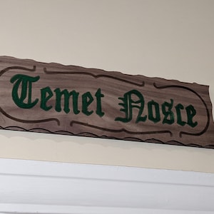 Temet Nosce (Know Thyself) sign inspired by the Matrix
