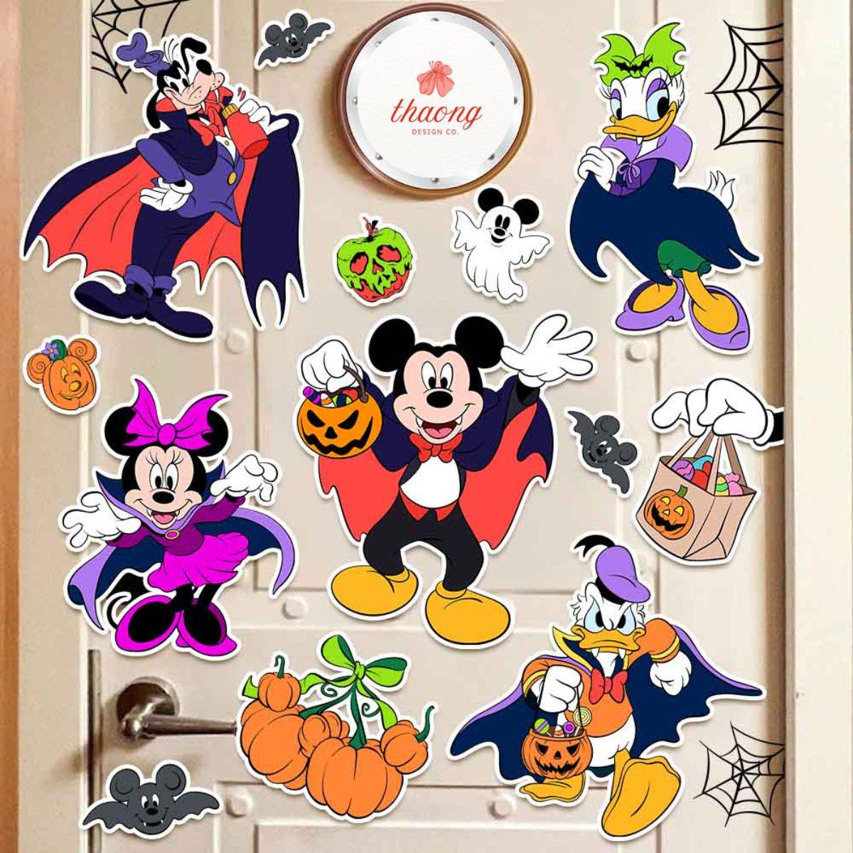 Mickey & friends Vampire Halloween Disney Cruise Line magnet, Mickey Ghost Pumpkin magnet Halloween on the High seas 2025 family cruise