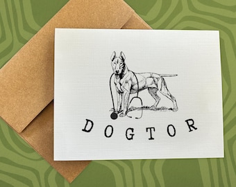 vet card / dogtor / class of 2026 / gift for graduate / graduation / veterinarian / vet gift / college graduation / vet appreciation
