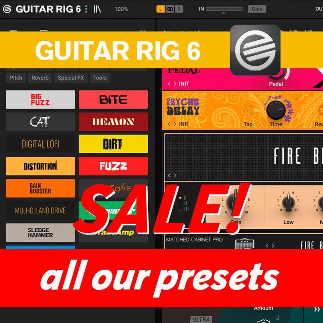 Guitar Rig Collection – All Our Presets, More Than 60 HQ Presets - Etsy