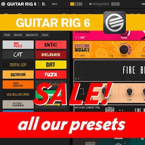 Guitar Rig Collection – Tous nos préréglages, plus de 60 préréglages HQ