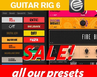 Colección Guitar Rig: todos nuestros preajustes, más de 60 preajustes de alta calidad