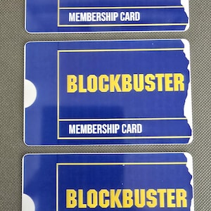Blockbuster Mitgliedskarten