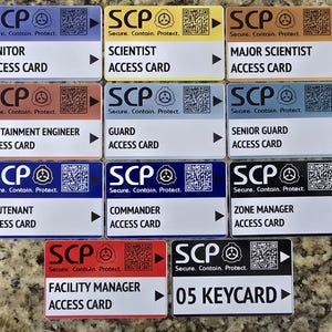 SCP Foundation-sleutelkaarten
