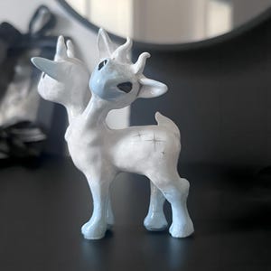 Two headed Lamb, 3d, desk pet, polymer clay lamb, lamb toy, animal lover gifts, alt,  Figurine Lamb Collectible, Hand Craft, White Lamb