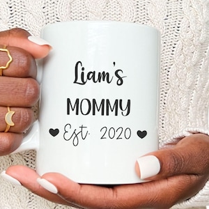 Custom Mom Mug | Personalized Mom Mug Coffee | New baby Mug | Mother&#39;s Day Mug | Personalized New Mom Gift Idea | Mom Birthday Gift