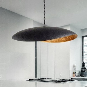 Hammered Black Dome Light Fixtures,New Home Decor , Pendant Light with &#39;pendant light - Interior Design - Perfect Gift .