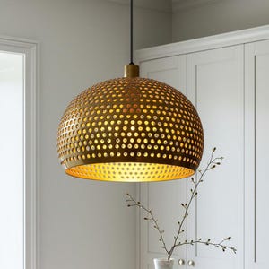 Hanging Dome Lamp , Copper Dome Pendant Lamp , Handmade Lighting , kitchen island Light , Copper Dome Lamp , Dome Light fixture