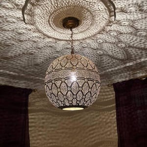 Moroccan Pendant Light, Moroccan lamp, pendant light, Brass pendant light ,Lampshades Lighting New Home Decor Lighting .