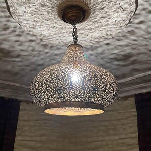 Moroccan Pendant Light, Moroccan lamp, pendant light, Brass pendant light ,Lampshades Lighting New Home Decor Lighting .