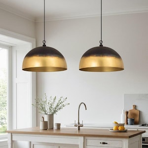 Set of 2 Oxidized pendant Copper Patina Light,Copper Patina Lamp, Hanging Pendant Lighting, Kitchen Island Lighting, Ceiling Light Fixture