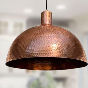 Oxidized pendant Copper Patina Light,Copper Patina Lamp, Hanging Pendant Lighting, Kitchen Island Lighting, Ceiling Light Fixture