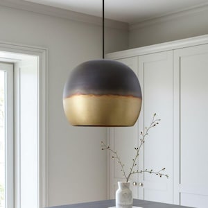 Antique Brass Dome, morocco pendant light,Brass Dome Pendant Lamp,Brass Pendant Light ,brass Gold and Black Pendant Lamp .