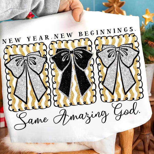 New Years Png Christian Coquette New Years Png, Faith New Beginnings 2026 Png