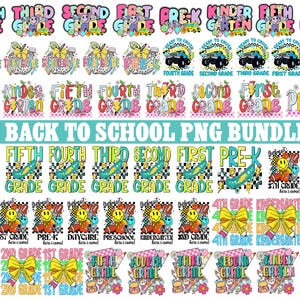 50+Retro Coquette Back to School Bundle, Kindergarten, First Day Of School Png, Teacher Png, First/Second/Third Grade Png, School Bundle Png